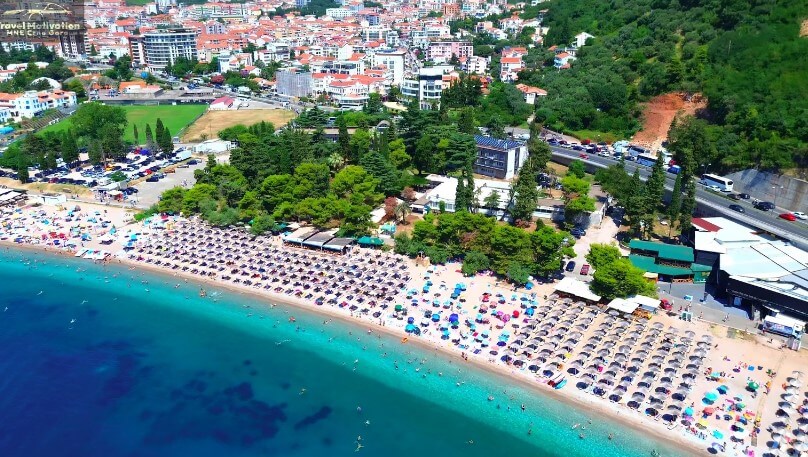 Slovenska plaža iz ptičje perspektive