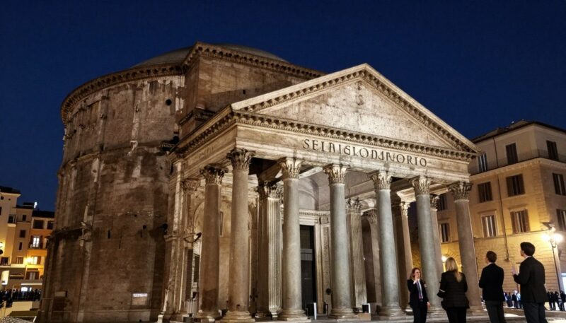 panteon rim noću panteon rim noću